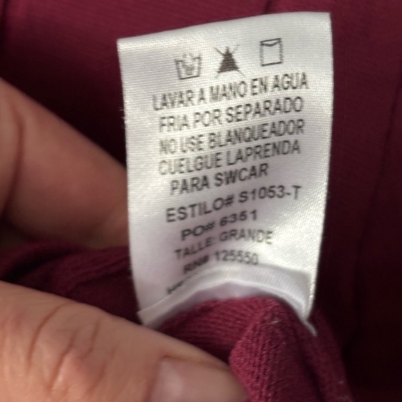 Windsor | ribbed | mock neck | open back | tie | burgundy | crop | top | L - Picture 7 of 9